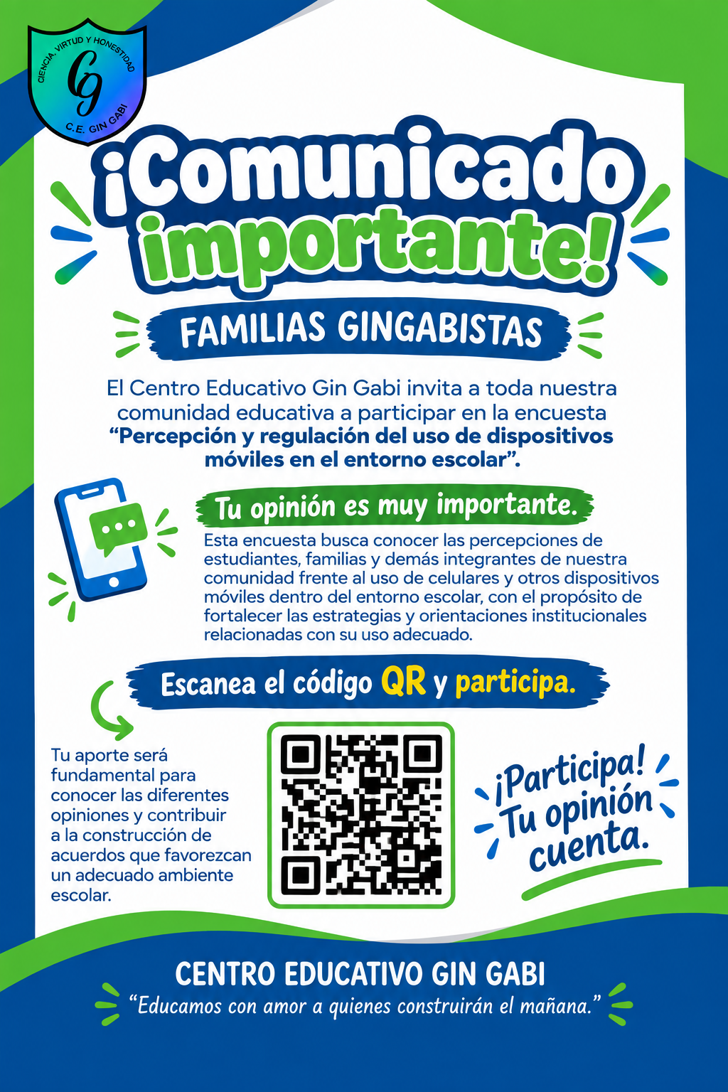 Encuesta sobre el uso de dispositivos móviles en el entorno escolar